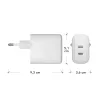 dbramante1928 re-charge Pro – EU nástenná nabíjačka – 2x USB-C 30W – W