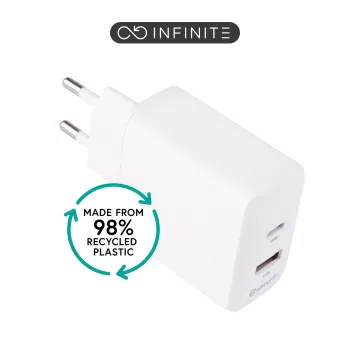 eSTUFF ES637031-BULK nabíjačka pre mobilné zariadenia smartfón biela AC rýchle nabíjanie interiér