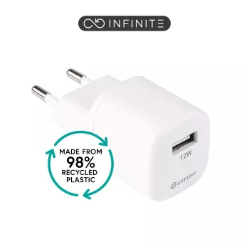 eSTUFF ES637001-BULK nabíjačka pre mobilné zariadenia smartfón biela AC interiér