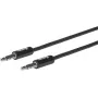 eSTUFF ES608001 audiokábel 0,5 m 3,5 mm čierna