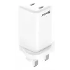 AC nabíjačka SANDBERG Dual USB-C PD65W UK 441-62 — dual USB-C PD 65W, UK konektor