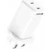 AC nabíjačka SANDBERG Dual USB-C PD65W UK 441-62 — dual USB-C PD 65W, UK konektor