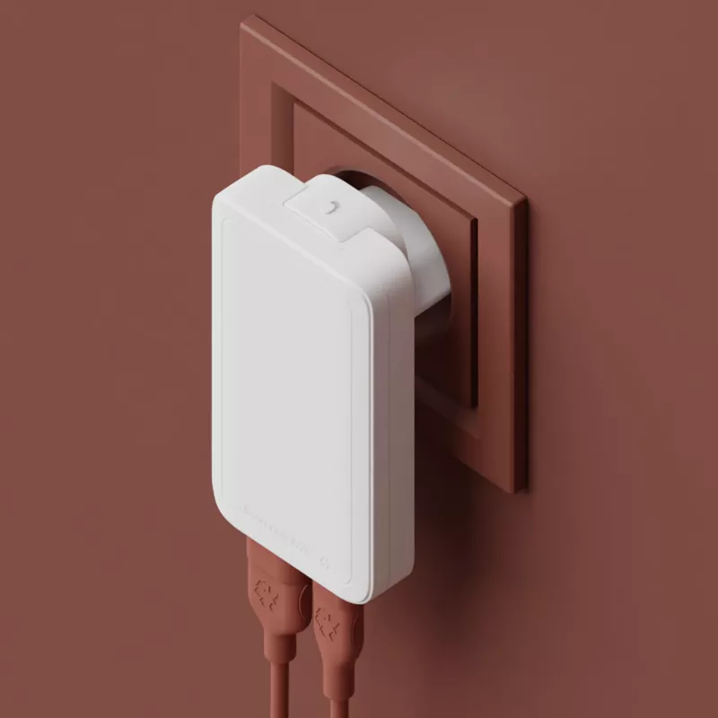 dbramante1928 Pro - EU/US tenká nabíjačka - USB-C 65W+USB-A 30W - W