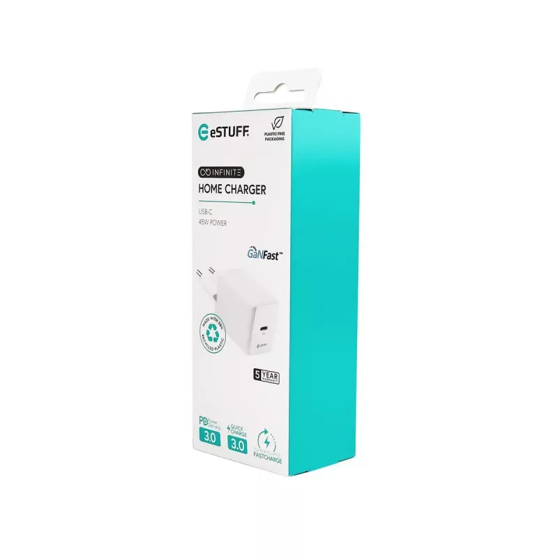 eSTUFF INFINITE ES637046 USB-C nabíjačka EU PD 45W GaN