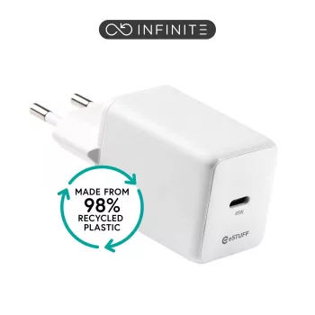 eSTUFF INFINITE ES637046-BULK USB-C nabíjačka EU PD 45W GaN