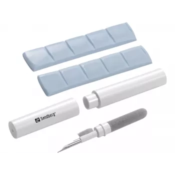 Čistiaca sada Sandberg Cleaning Pen Kit pre Airpods sivá biela