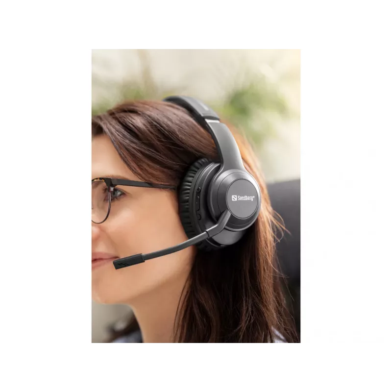 Headset Sandberg bezdrôtový headset ANC+ENC Pro
