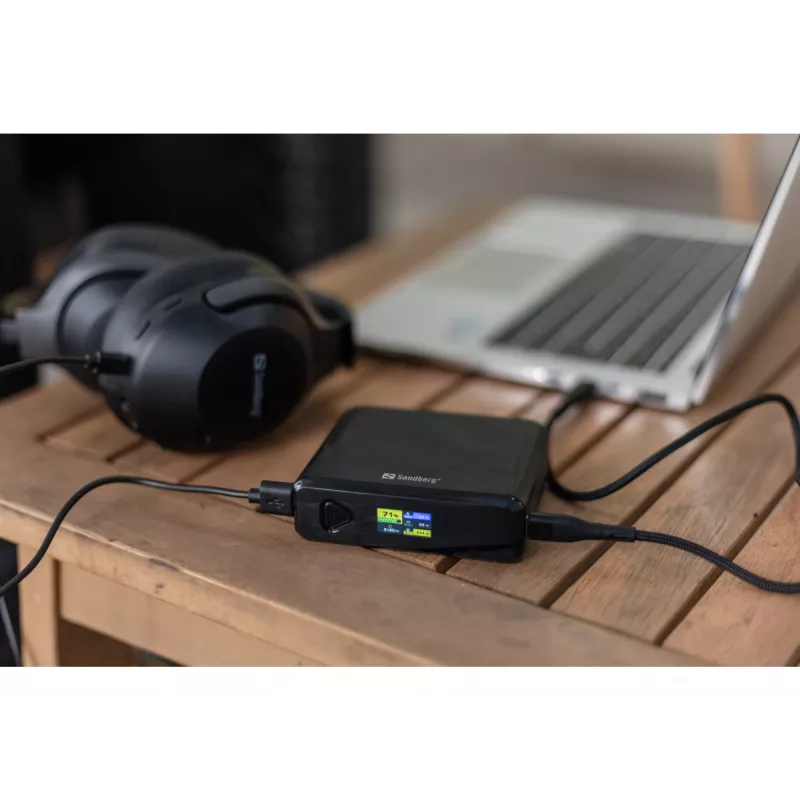 Prenosná nabíjačka Sandberg Travel Powerbank 20000 PD100W, 20000 mAh