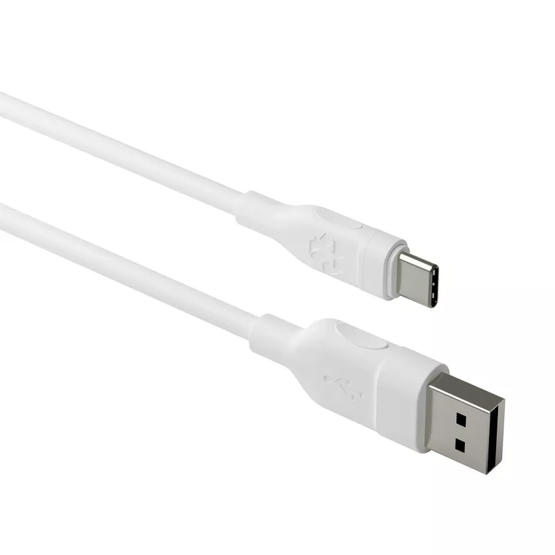 dbramante1928 re-charge Pro CB12ACWH7088 kábel USB-A na USB-C, 1,2 m, USB 2.0, 480 Mbps, 36W, 100 % recyklovaný plast, biely
