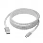 USB-A na USB-C dátový kábel dbramante re-charge Pro BRD kábel 2,5 m, USB 2.0, biely