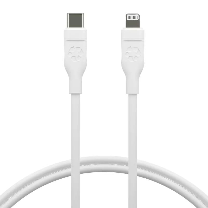 USB-C na Lightning kábel 1,2 m, dbramante re-charge Pro, biely