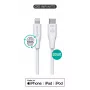 Lightning kábel eSTUFF ES602170-BULK 1m biely USB-C 2,4A