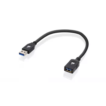 IOGEAR G2LU3AMF USB kábel USB 3.2 Gen 1 0,3 m USB A čierny