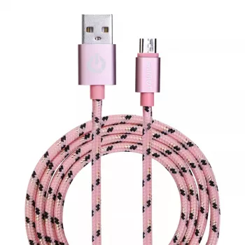 USB kábel Garbot C-05-10196 1 m USB A Micro-USB B ružový