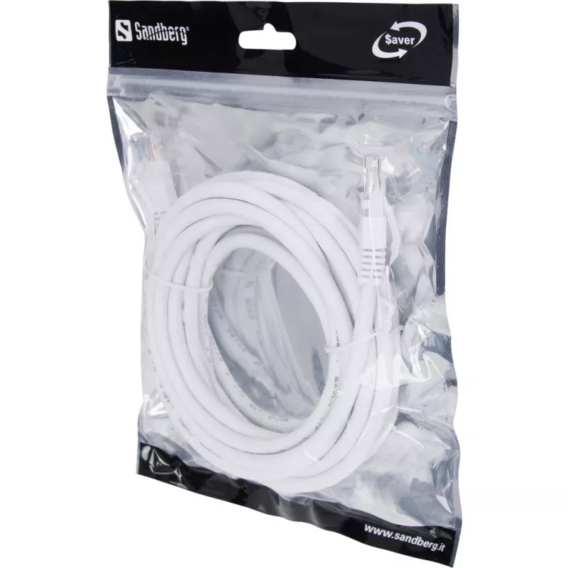 Sandberg UTP Cat6 5 m RJ-45 sivý sieťový kábel