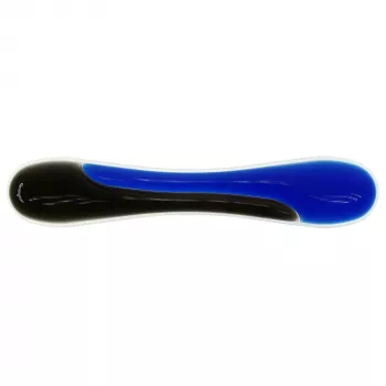 Kensington Duo Gel podložka pod zápästie ku klávesnici — modrá, čierna, modrá, gél, Taiwan, MIL-STD-810H metóda 504.3 kontaminácia kvapalinami, 240 mm, 182 mm