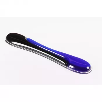 Kensington Duo Gel podložka pod zápästie ku klávesnici — modrá, čierna, modrá, gél, Taiwan, MIL-STD-810H metóda 504.3 kontaminácia kvapalinami, 240 mm, 182 mm