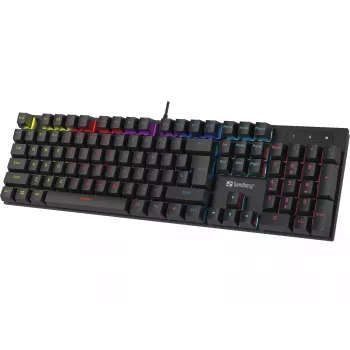 Sandberg Mechanical Gamer klávesnica GERMAN Full-Size káblová USB mechanická QWERTZ RGB LED