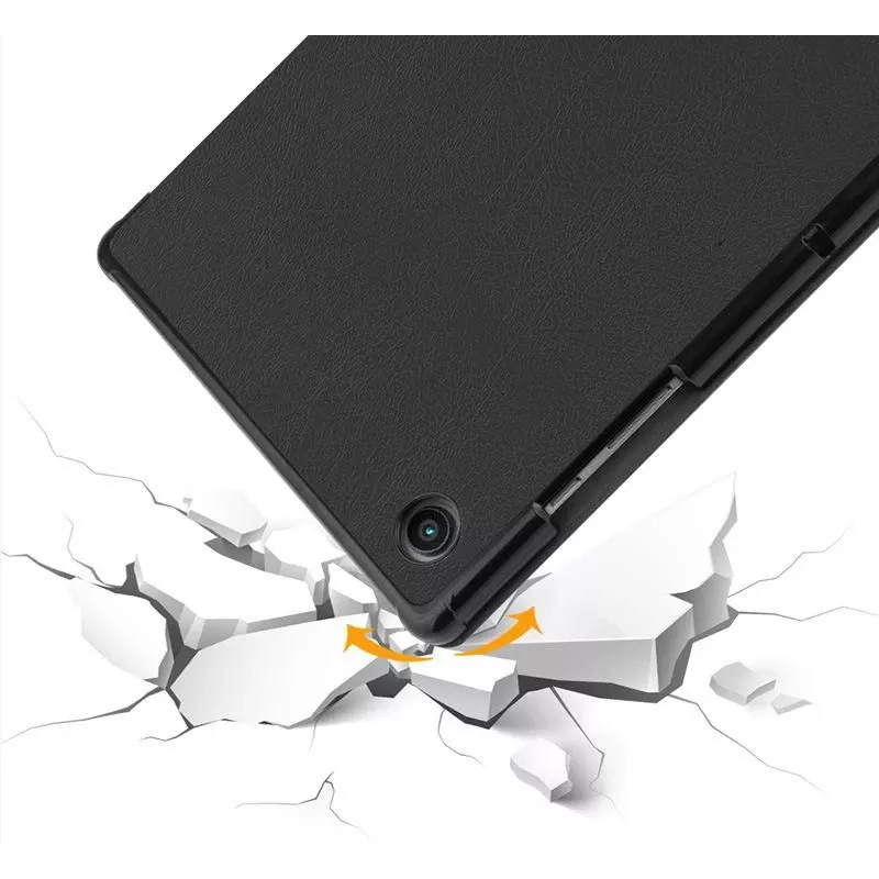 Folio puzdro eSTUFF pre Samsung Galaxy Tab A8 10.5 čierna 2 režimy stojana