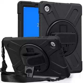 eSTUFF AUSTIN Defender puzdro pre Lenovo TAB M10 HD 2nd Gen (TB-X306X) – čierna