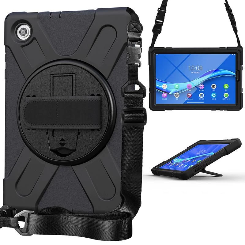 eSTUFF AUSTIN Defender puzdro pre Lenovo TAB M10 HD 2nd Gen (TB-X306X) – čierna