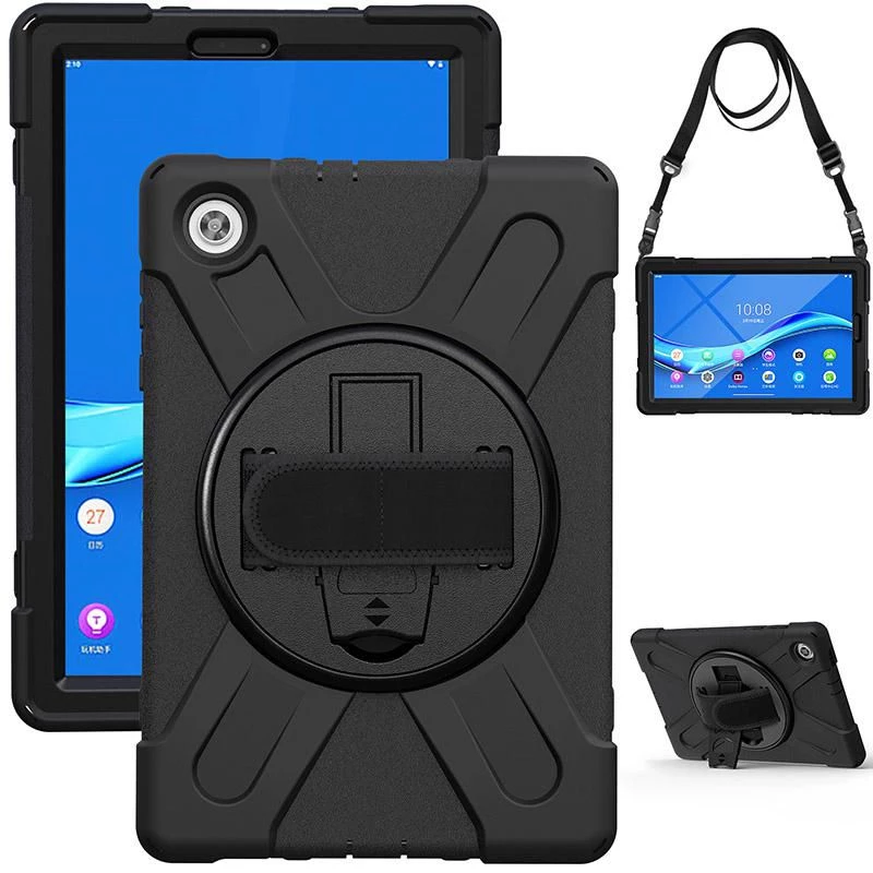 eSTUFF AUSTIN Defender puzdro pre Lenovo TAB M10 HD 2nd Gen (TB-X306X) – čierna