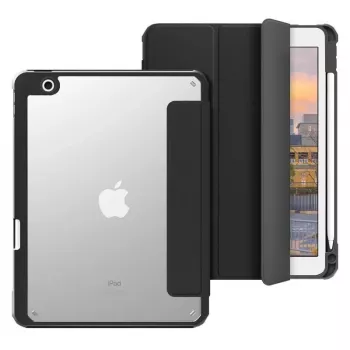 Puzdro eSTUFF ES68200001-BULK na tablet 25,9 cm (10,2 palca) folio čierne, transparentné