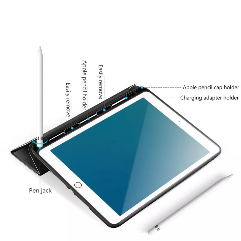 Puzdro eSTUFF ES682081-BULK na tablet 20,1 cm (7,9 palca) folio čierne