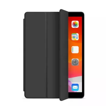 Puzdro eSTUFF DENVER Folio pre iPad 9.7 2018/2017 – čierna PU koža/transparentné