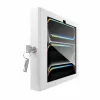 Nástenný bezpečnostný držiak pre iPad Pro 11 palcov — Maclocks Compulocks Apex pre M4 & M5, biely, vrátane 2 kľúčov