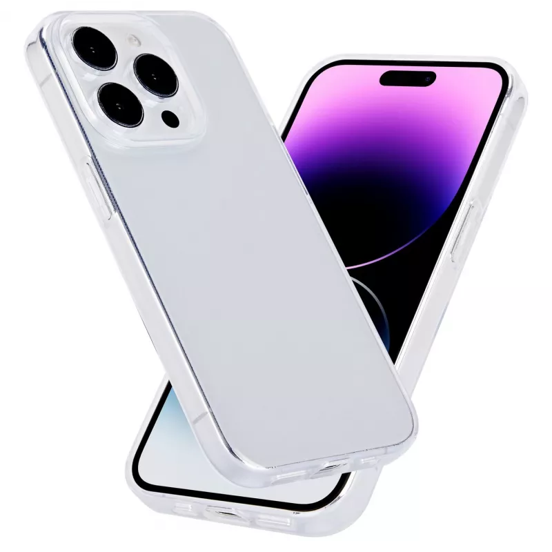 eSTUFF Infinite Vienna ES67100027-BULK zadný kryt pre mobilný telefón Apple iPhone 15 Pro, kompatibilný s MagSafe, TPU, priehľadný