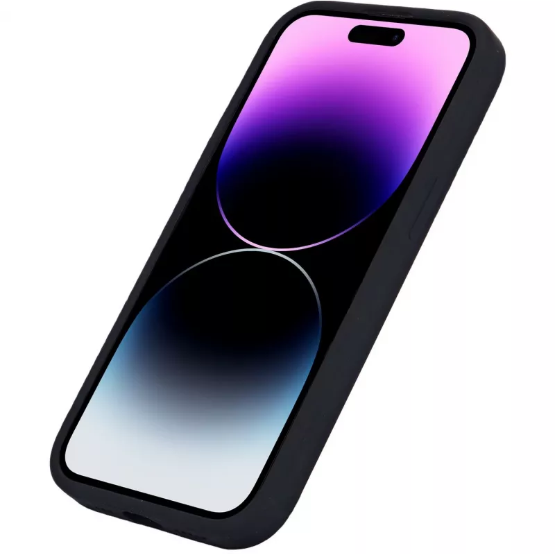 eSTUFF Infinite Riga ES67120025-BULK zadný kryt mobilného telefónu pre Apple iPhone 15, kompatibilný s MagSafe, polykarbonát, silikón, čierny