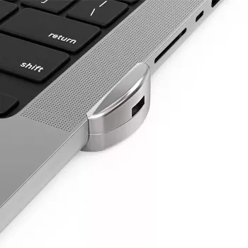 Compulocks Ledge Lock adaptér pre MacBook Pro 16 palcov M1 M2 M3 strieborný