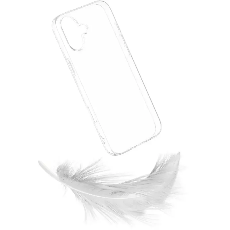 eSTUFF INFINITE VIENNA ES67100051 zadný kryt pre iPhone 16 Plus, 100 % recyklovaný TPU (GRS), priehľadný