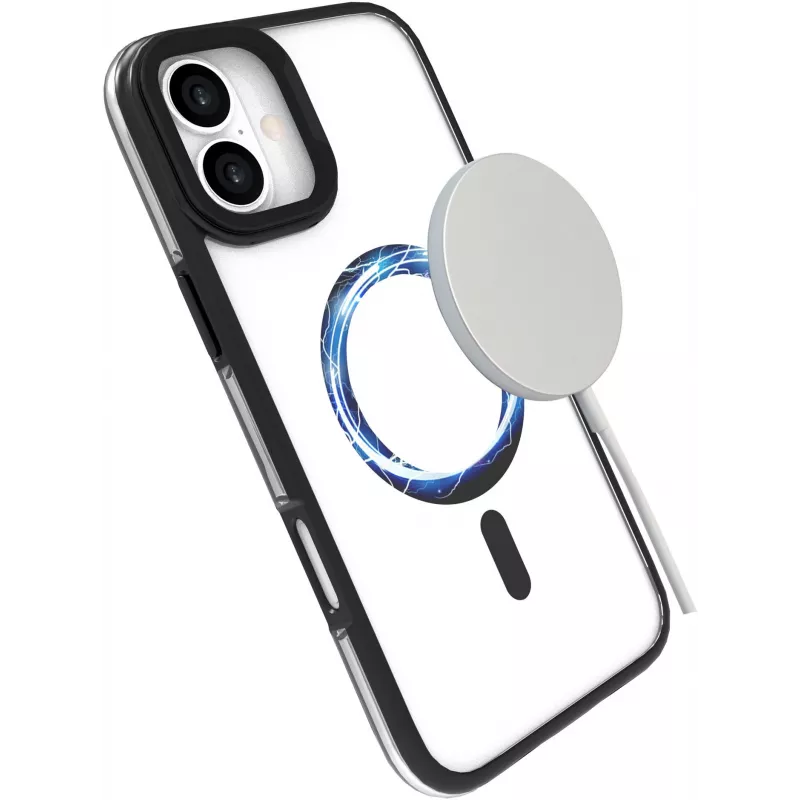 eSTUFF ES67141100 INFINITE HELSINKI magnetický kryt so stojanom pre iPhone 16, čierny