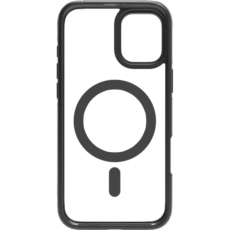 eSTUFF ES67141101 INFINITE HELSINKI magnetický kryt so stojanom pre iPhone 16 Plus, priehľadný, čierny