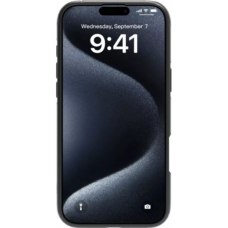 eSTUFF ES67141101 INFINITE HELSINKI magnetický kryt so stojanom pre iPhone 16 Plus, priehľadný, čierny