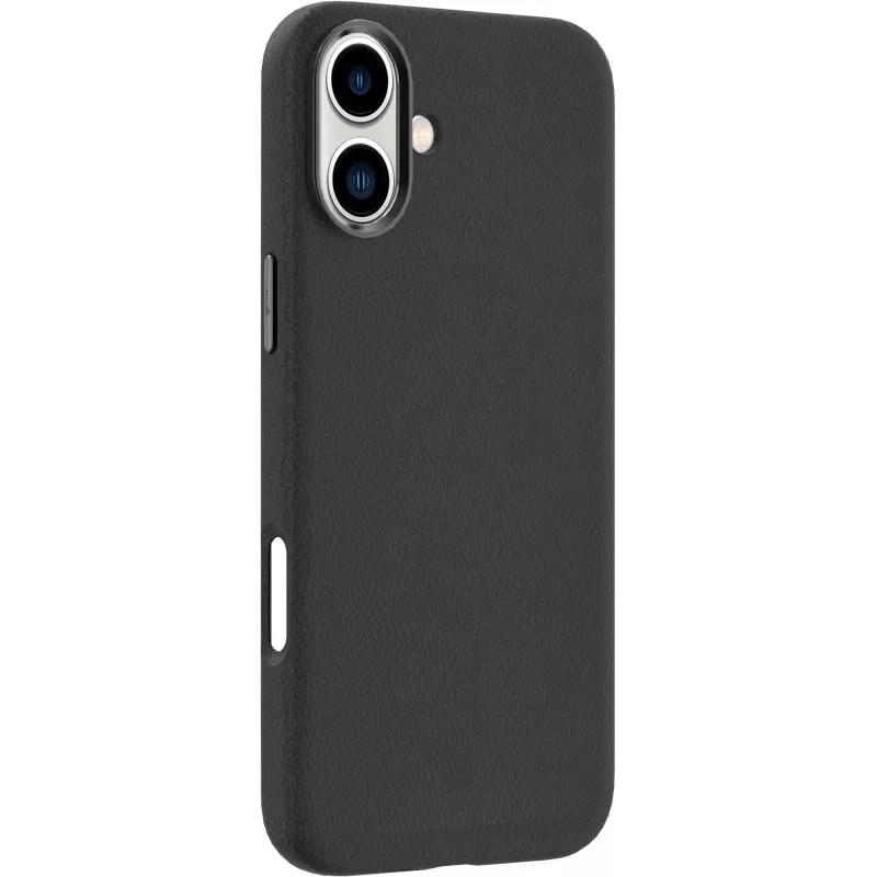 eSTUFF INFINITE VENICE ES67160020 magnetický kryt pre iPhone 16, koža, čierny
