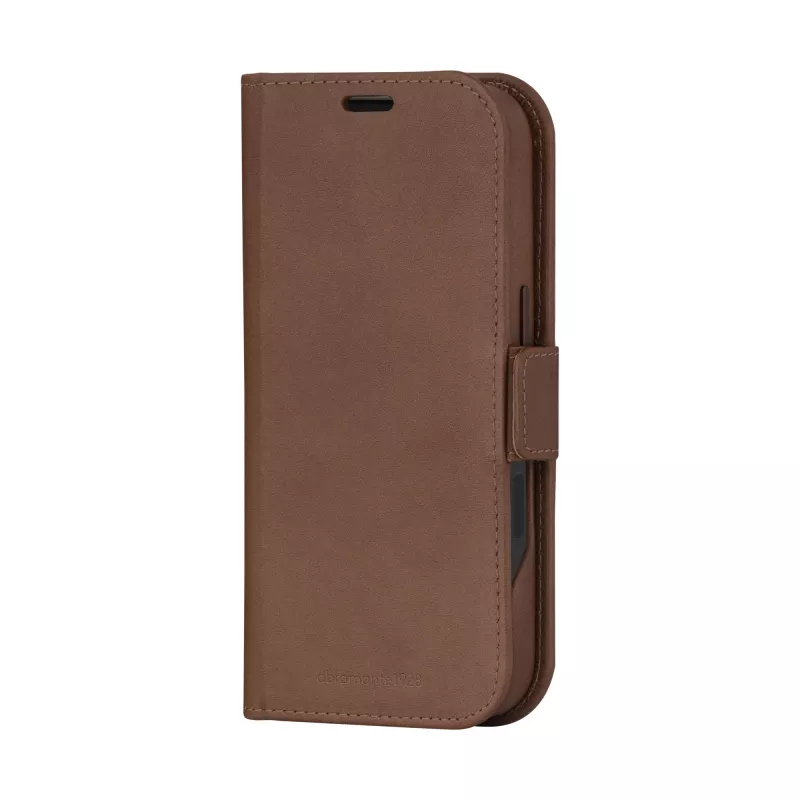 Folio puzdro dbramante1928 Lynge MagSafe iPhone 16 Pro Dark Tan