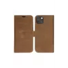 Puzdro s klopou dbramante1928 Lynge iPhone 14 Plus Tan 3 priehradky na karty