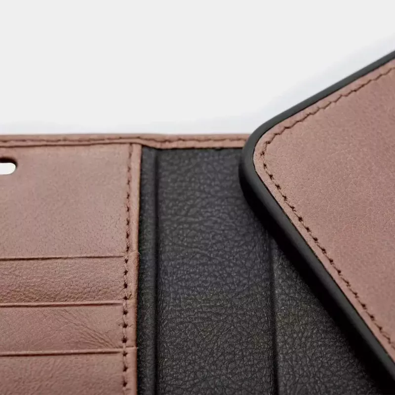 Puzdro s peňaženkou Trunk TR-WA1254-BRW pre iPhone 12 mini hnedé