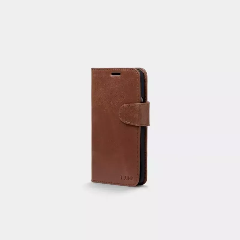 Puzdro s peňaženkou Trunk TR-WA1254-BRW pre iPhone 12 mini hnedé