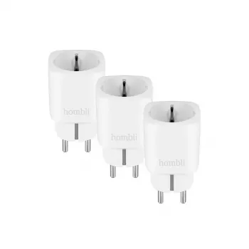 Hombli inteligentná zásuvka HBPP-0201, 3680 W, do interiéru, biela, akciové balenie 2+1 (3 ks)