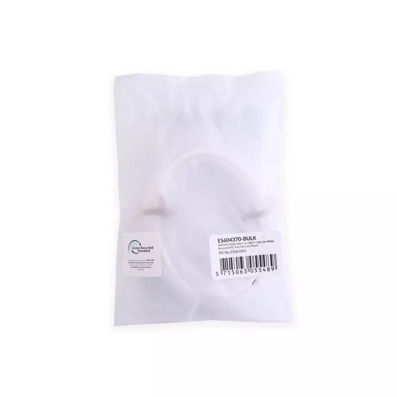 eSTUFF ES604370-BULK USB kábel USB 2.0 1 m USB C biely