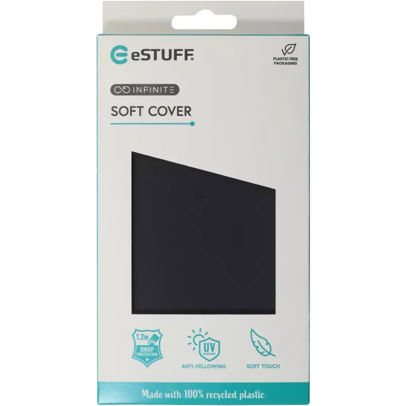 eSTUFF ES67101054 INFINITE (GRS) VIENNA kryt pre iPhone 16e, TPU, čierny