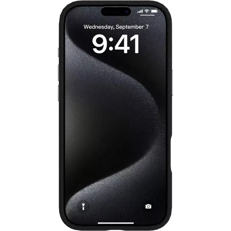 eSTUFF INFINITE GRS VENICE ES67160028 magnetický kožený kryt pre iPhone Air, čierny