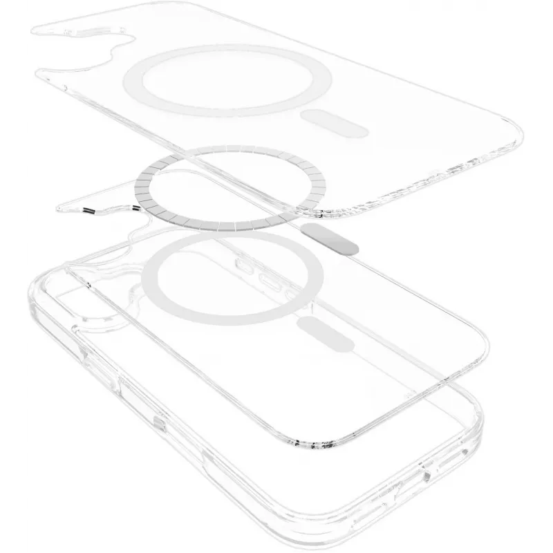 eSTUFF INFINITE GRS OSLO ES67141055 magnetický kryt pre iPhone 17, priehľadný