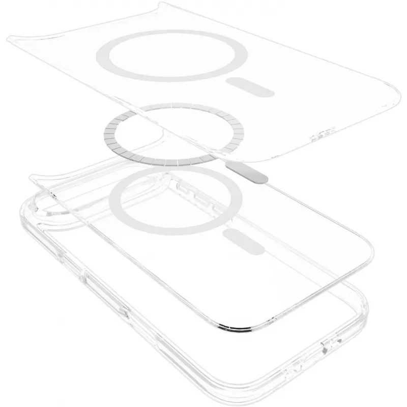 eSTUFF INFINITE GRS OSLO ES67141056-BULK magnetický kryt pre iPhone Air, priehľadný