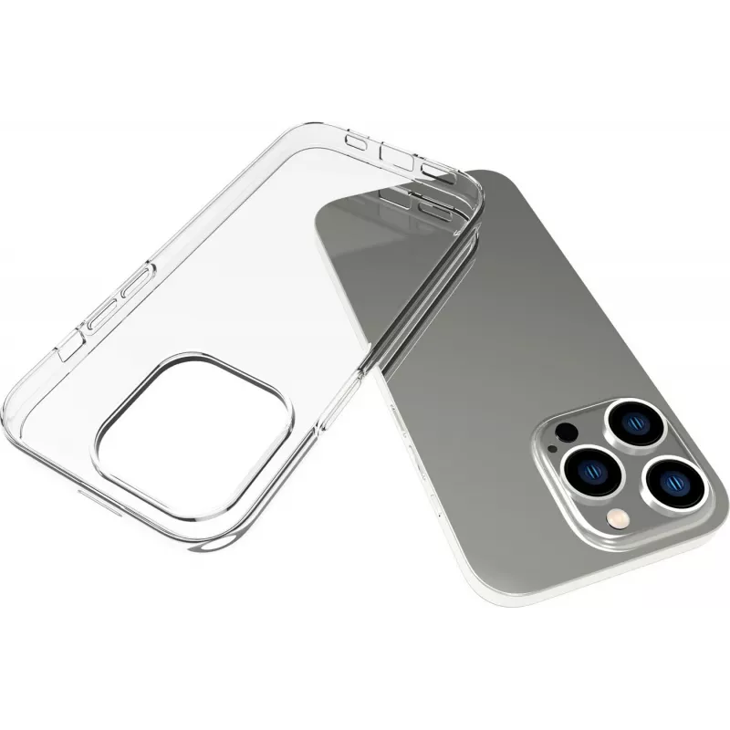 eSTUFF INFINITE GRS VIENNA ES67100039-BULK zadný kryt pre iPhone 14 Pro, kompatibilný s MagSafe, TPU, číry
