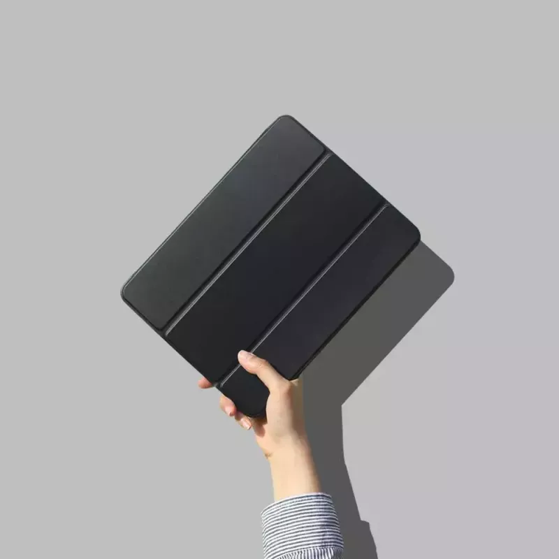 eSTUFF SEATTLE puzdro na pero pre iPad 9.7 2018/2017 – sivá PU koža